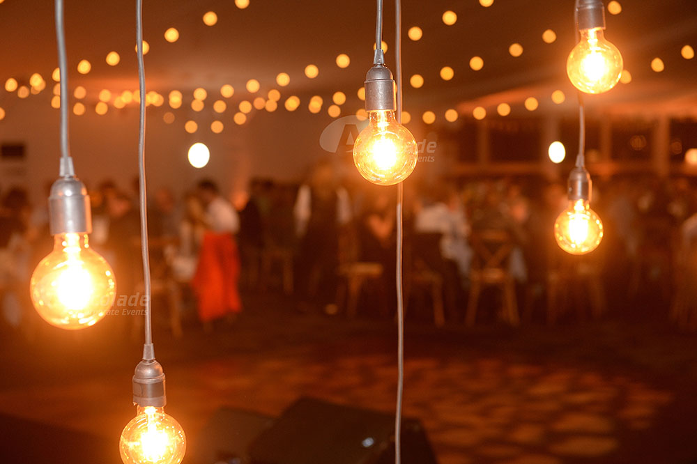 Country Chic Corporate Event Festoon Lights