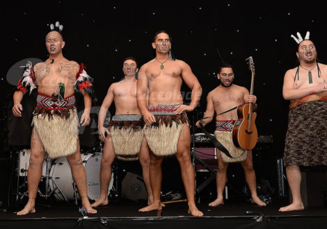 Haka masters getting ready for a demonstration