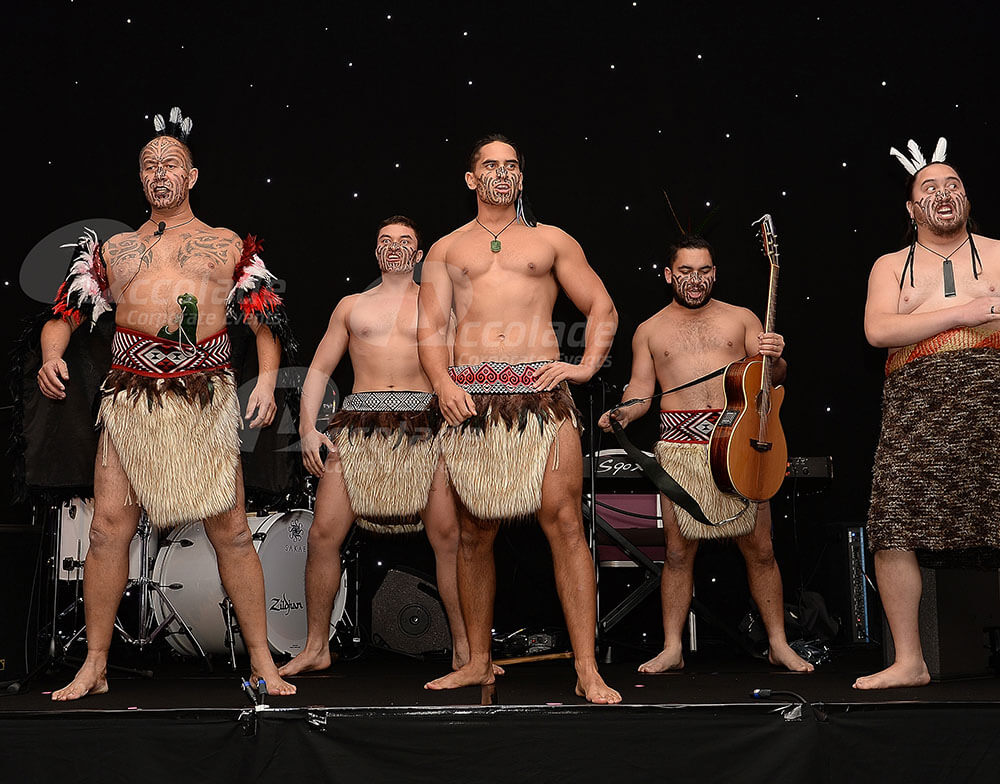 Haka masters getting ready for a demonstration