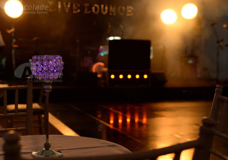 Atmospheric lighting at Live Lounge Company Party