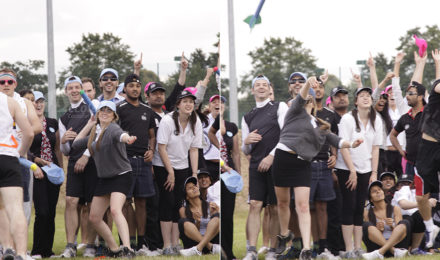 Throwing the javelin at a School Sports Day team building event