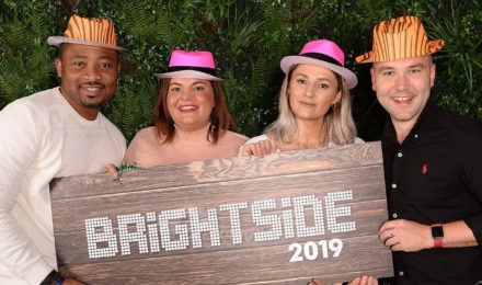Group enjoying festival themed corporate event
