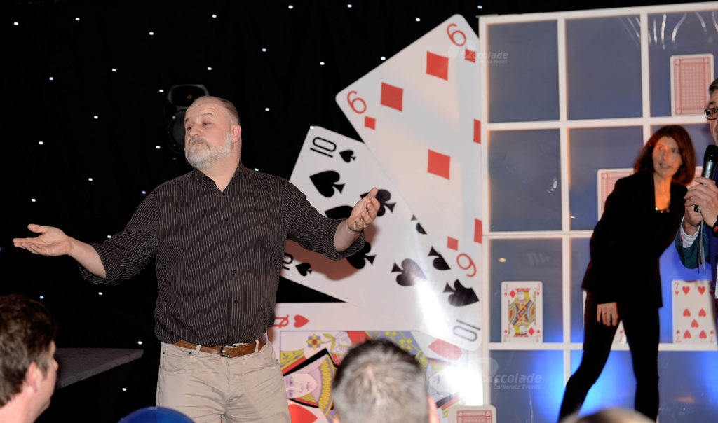 Play your cards with giant card wall
