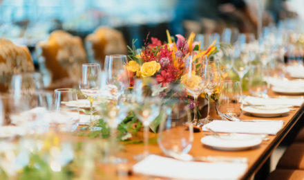 event management dinner table